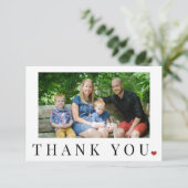 Photo élégant simple noir et blanc merci (Debout devant)