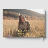 Photo Elegant Simple Sweet 16 (Verso)