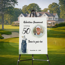 Photo élégant sur le thème de golf pour les 50 ans