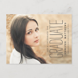 Photo élégante   2016 invitations de fête de