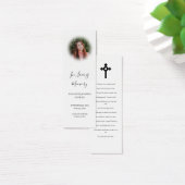 Photo élégante de Funeral Memorial Poem Bookmark C (Bureau)