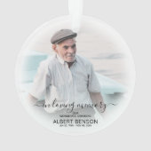 Photo Élégante En Mémoire Amoureuse Noël (dos)