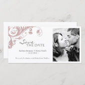 Photo Élégante Enregistrer La Date Invitation (Devant / Derrière)