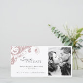 Photo Élégante Enregistrer La Date Invitation (Debout devant)