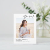 PHOTO Élégante moderne Graduation Party Invitation (Debout devant)