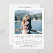 Photo élégante Modifier les cartes de dates (Devant / Derrière)