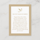 Photo Élégante, Sainte colombe, Carte de prière (Dos)