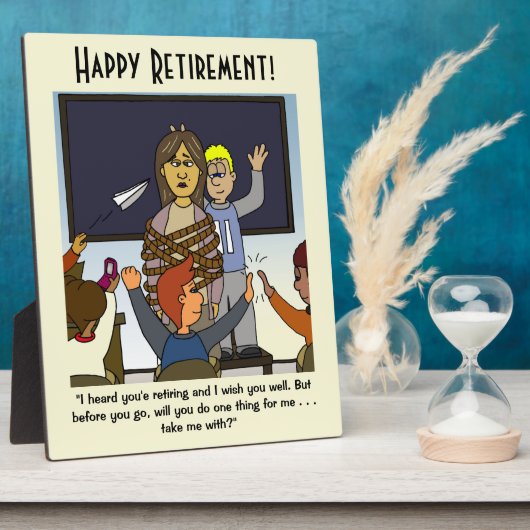 Photo Emmenez-Moi Avec La Plaque De Retraite Des Enseign (Côté)