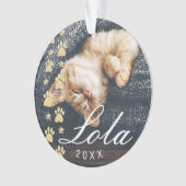 Photo en bois rustique personnalisée d'empreinte (devant)