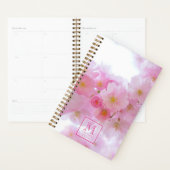 Photo en fleurs de cerisiers roses - Monogramme (Devant avec enveloppe)