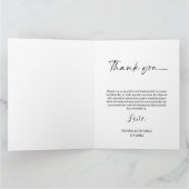 Photo en forme de coeur Carte de remerciements Mar (Intérieur)