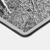 Photo en noir et blanc de la scène hivernale rusti (Coin)