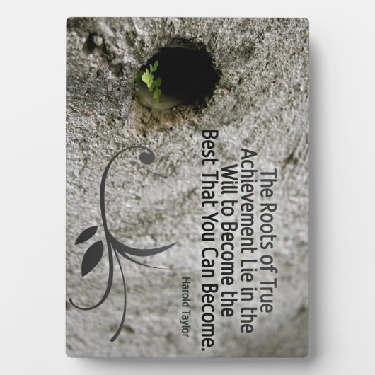 Photo en plaque de Roots of True Achievement Custo (Devant)