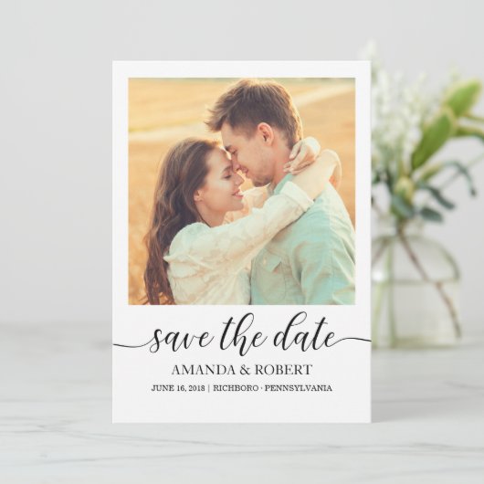 Photo Enregistrer la carte Date (Debout devant)