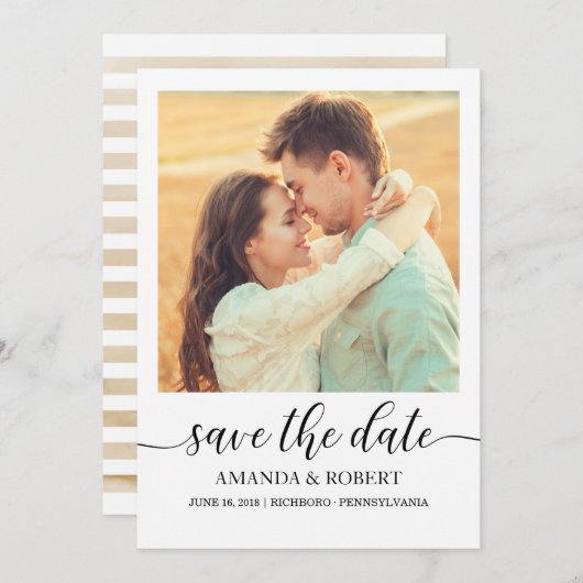 Photo Enregistrer la carte Date (Devant / Derrière)