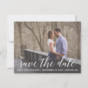 Photo Enregistrer la carte Date Vertical, Script m