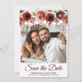 Photo Enregistrer la carte de date Automne Mix Flo (Devant)