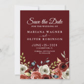 Photo Enregistrer la carte de date Automne Mix Flo (Dos)