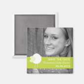 Photo Enregistrer la date Baby shower des aimants (Recto/Verso)