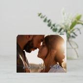 Photo Enregistrer la date Carte postale Foil - Arg (Debout devant)