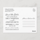 Photo Enregistrer La Date Carte Postale, Photo Bor (Dos)