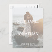 Photo Enregistrer la date Cartes postales avec gra (Devant / Derrière)