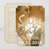 Photo Enregistrer la date Faire-part de mariage (Devant / Derrière)