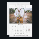 Photo Enregistrer Le Calendrier Date<br><div class="desc">Ce mariage simple,  sauf le modèle date dispose d'un design propre et moderne. Customisez-le avec vos informations et faites-le vous-même ! Pour déplacer le coeur,  cliquez sur personnaliser > faire défiler > cliquez sur "customiser plus loin".</div>