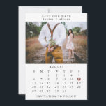 Photo Enregistrer Le Calendrier Date<br><div class="desc">Ce mariage simple,  sauf le modèle date dispose d'un design propre et moderne. Customisez-le avec vos informations et faites-le vous-même ! Pour déplacer le coeur,  cliquez sur personnaliser > faire défiler > cliquez sur "customiser plus loin".</div>