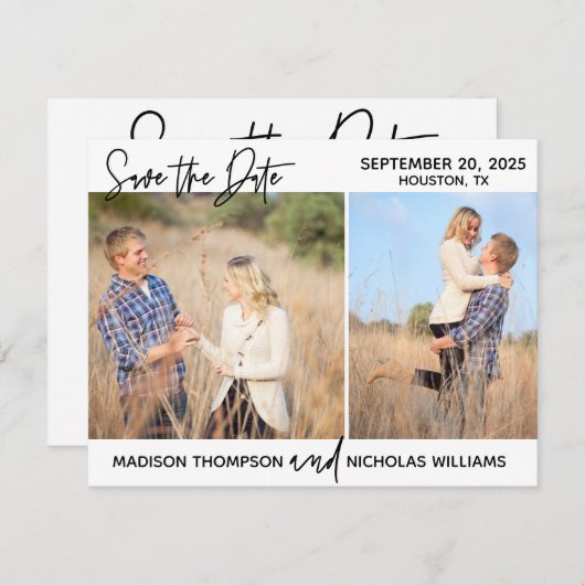 Photo Enregistrer les cartes de dates avec deux ph (Devant / Derrière)