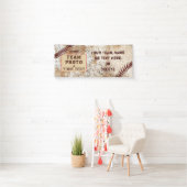 Photo et bannière de baseball personnalisée, Vinta (En situation)