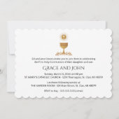 Photo et Chalis Première communion Invitation - Tw (Dos)