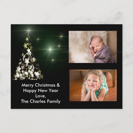 Photo et étoiles sur la carte postale Sky Night Tr (Devant)