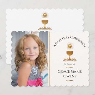 Photo et Invitation à la première communion de Cha