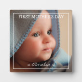 Photo et message de la Fête des mères Plaque (Devant)