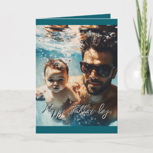 Photo et message personnalisés dans la carte pliée