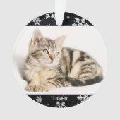 Photo et nom de 2 animaux Snowy 2 pour Noël Chat d (devant)