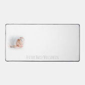 Photo et nom de bébé rêveur et flou (Recto)