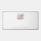 Photo et nom de bébé rêveux et flou (Recto)