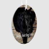 Photo et nom du chien du Black Lab personnalisé (devant)