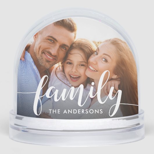 Photo et nom du recouvrement de script de famille (Avant)