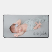 Photo et nom minimaliste du bébé (Recto)