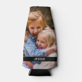 Photo et nom personnalisé Glacière de bouteille de (Devant)