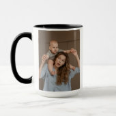 Photo et nom personnalisés Joyeuse Mug d'anniversa (Gauche)