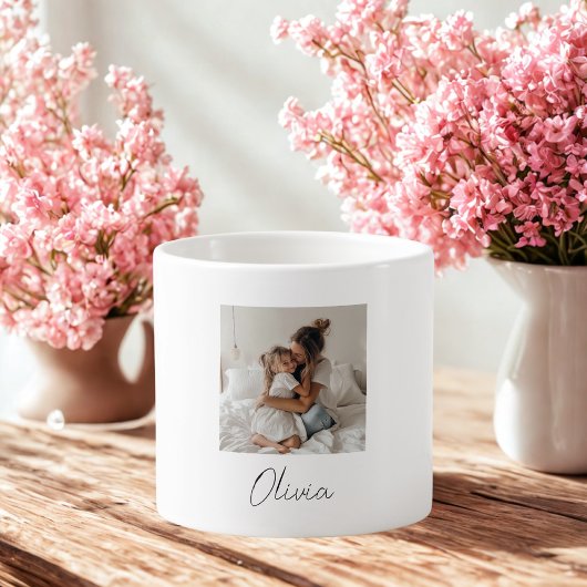 Photo et nom personnalisés Mug | Cadeau personnali