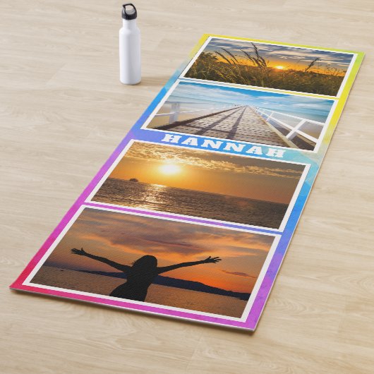 Photo et nom tapis de yoga (En situation)