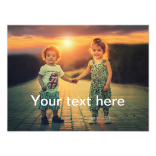 Photo et texte faits sur commande