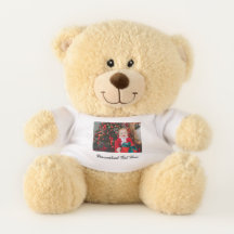 Photo et texte personnalisables Ours en peluche