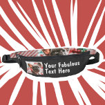 Photo et texte personnalisés<br><div class="desc">Photo personnalisée et texte mignon cool drôle Fanny Pack. Toute couleur,  toute police,  aucun minimum</div>