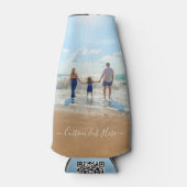 Photo et texte personnalisés Glacière de bouteille (Devant)